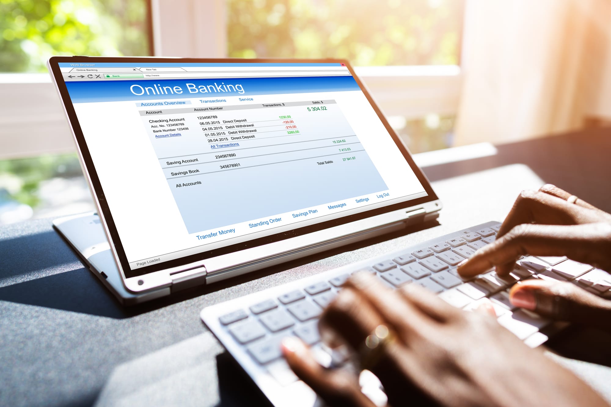 Phishing email scam impersonating a bank wire transfer